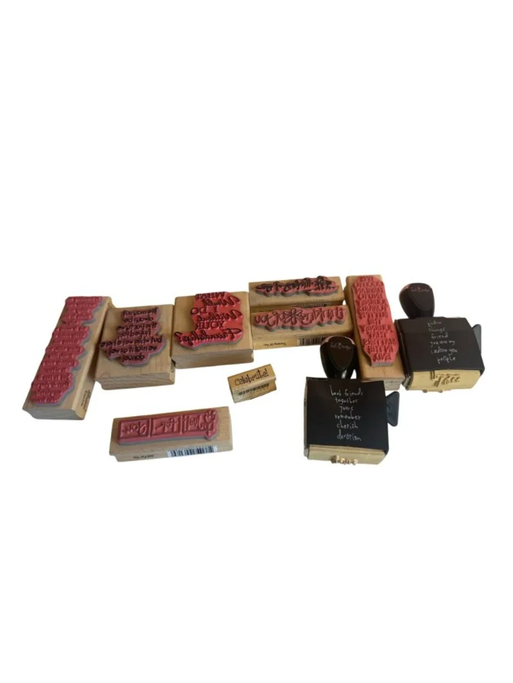 Wooden Rubber Stamps Friendship Inspirational Quotes Stampabilities Heidi Swapp